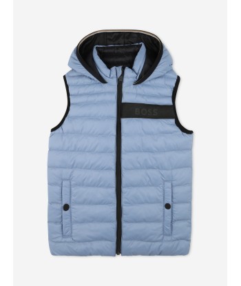 BOSS Boys Reversible Gilet in Grey vente chaude votre 