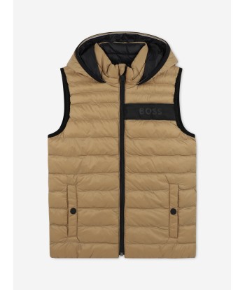 BOSS Boys Reversible Gilet in Brown Toutes les collections ici