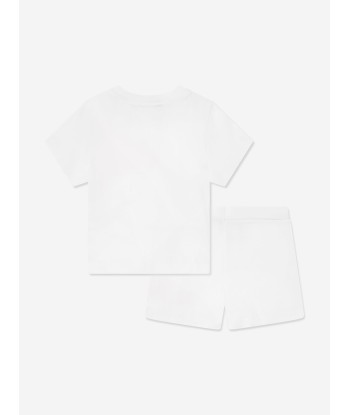 Dsquared2 Baby Icon Short Set in White Economisez 