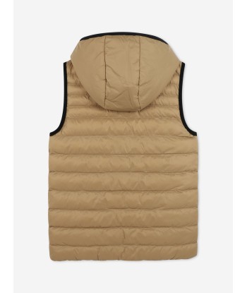 BOSS Boys Reversible Gilet in Brown Toutes les collections ici