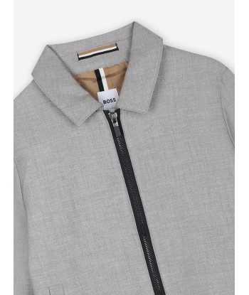 BOSS Boys Suit Jacket in Grey en ligne