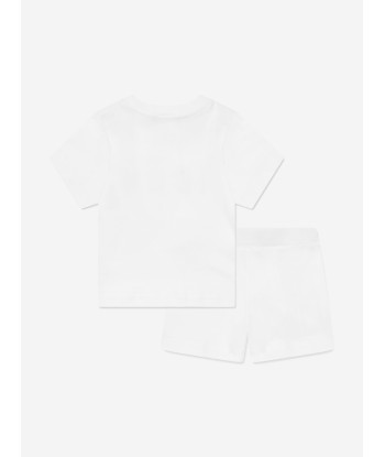 Dsquared2 Baby Icon Short Set in White les muscles