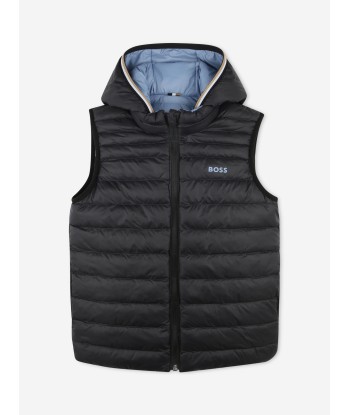 BOSS Boys Reversible Gilet in Grey vente chaude votre 