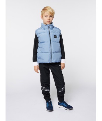 BOSS Boys Puffer Gilet in Blue Profitez des Offres !