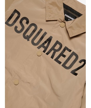 Dsquared2 Boys Logo Jacket in Beige les ligaments