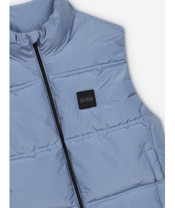 BOSS Boys Puffer Gilet in Blue Profitez des Offres !