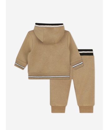 BOSS Baby Boys Logo Print Tracksuit in Brown sur le site 