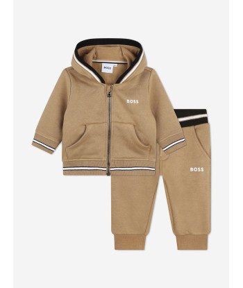 BOSS Baby Boys Logo Print Tracksuit in Brown sur le site 