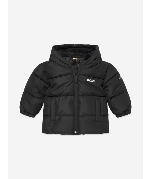 BOSS Baby Boys Logo Puffer Jacket in Black Venez acheter