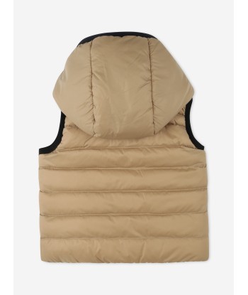 BOSS Baby Boys Reversible Puffer Gilet in Beige Venez découvrir notre 