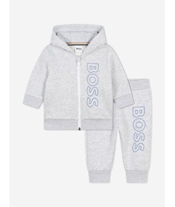 BOSS Baby Boys L:ogo Tracksuit in Grey En savoir plus