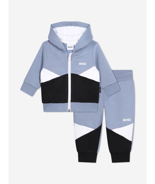 BOSS Baby Boys Colourblock Tracksuit in Grey Les êtres humains sont 