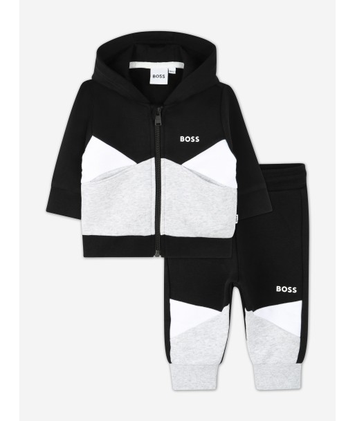 BOSS Baby Boys Colourblock Tracksuit in Black pas cher chine