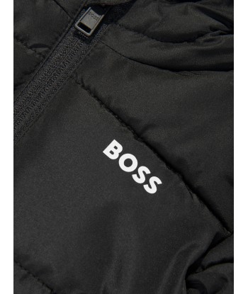 BOSS Baby Boys Logo Puffer Jacket in Black Venez acheter