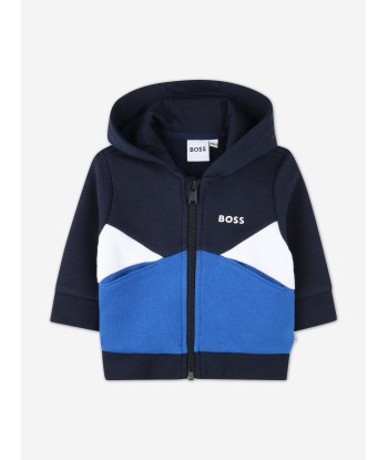 BOSS Baby Boys Colourblock Tracksuit in Navy Véritable concentré