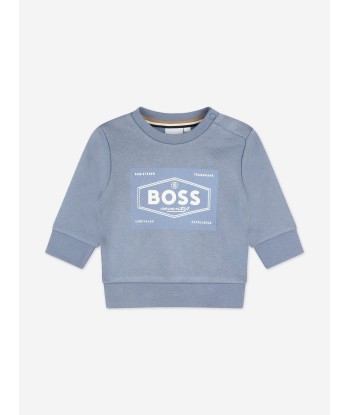 BOSS Baby Boys Logo Tracksuit in Grey en linge