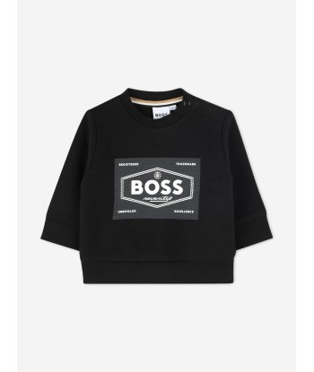 BOSS Baby Boys Logo Sweatshirt in Black Venez acheter