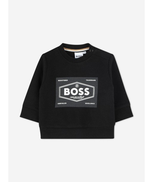 BOSS Baby Boys Logo Sweatshirt in Black Venez acheter