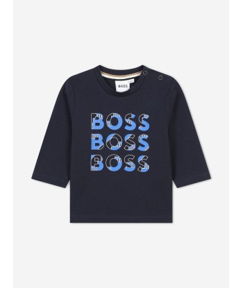 BOSS Baby Boys Long Sleeve T-Shirt in Navy vous aussi creer 