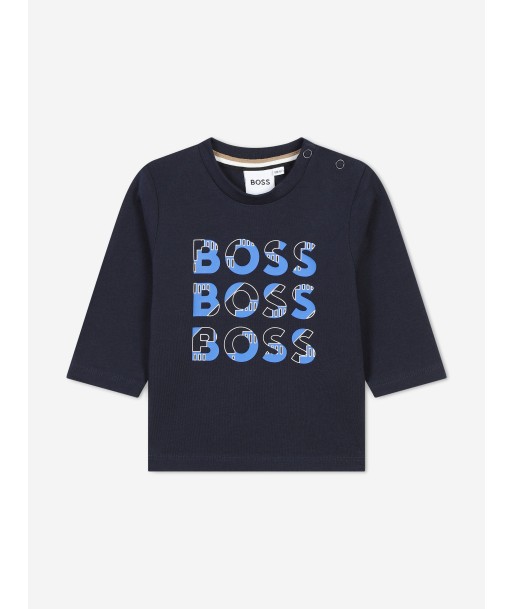 BOSS Baby Boys Long Sleeve T-Shirt in Navy vous aussi creer 