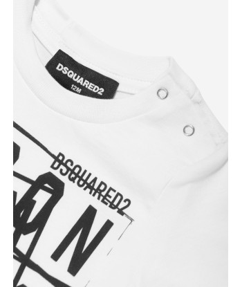 Dsquared2 Baby Multi Icon Logo T-Shirt in White acheter en ligne