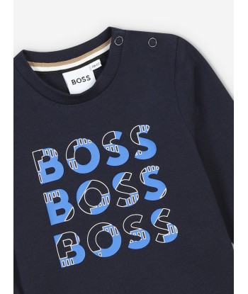 BOSS Baby Boys Long Sleeve T-Shirt in Navy vous aussi creer 