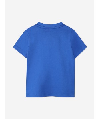 BOSS Baby Boys Logo T-Shirt in Blue la chaussure