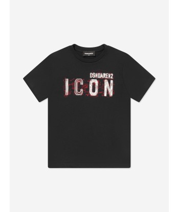 Dsquared2 Kids Icon Logo T-Shirt in Black de votre