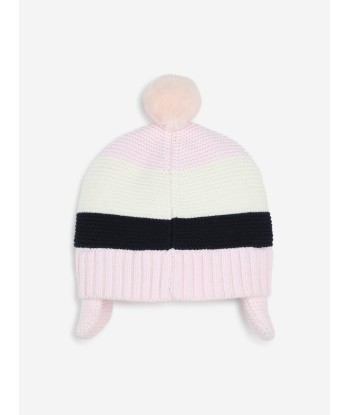 BOSS Baby Girls Pom Pom Beanie With Flaps in Pink prix pour 