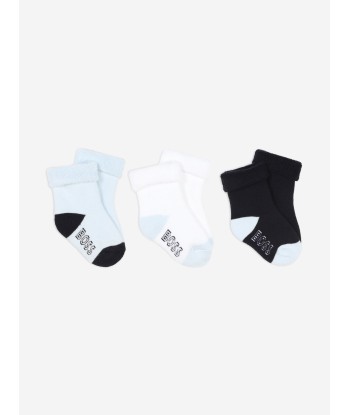 BOSS Baby Boys 3 Pairs Of Socks Set in Navy de France