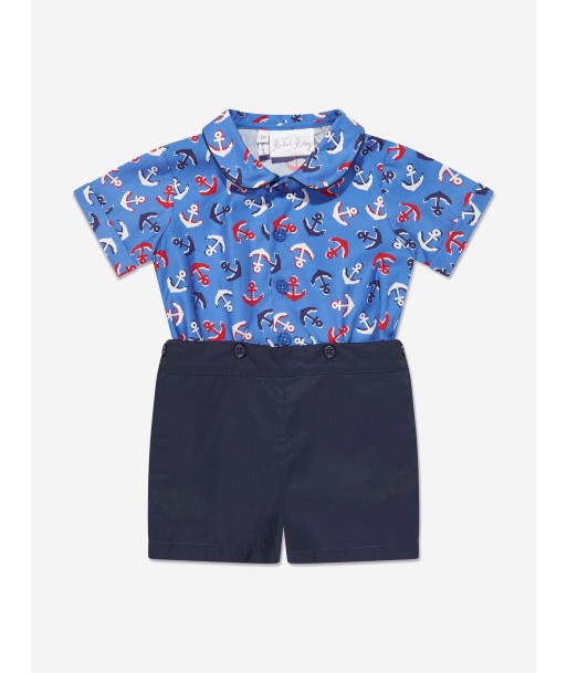 Rachel Riley Baby Boys Shirt And Shorts Set in Blue sur le site 