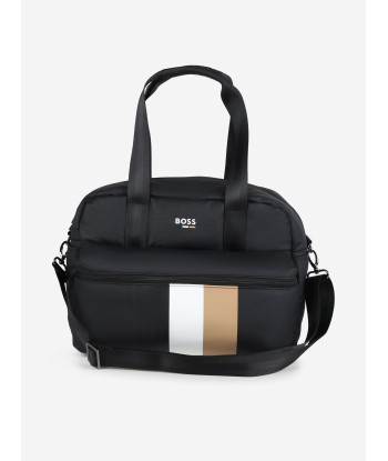 BOSS Baby Striped Logo Changing Bag in Black (39cm) la chaussure