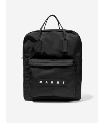 MARNI Kids Logo Backpack in Black (40cm) Par le système avancé 