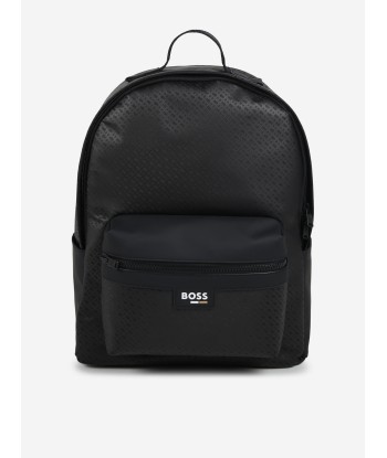 BOSS Boys Monogram Backpack in Black (38.5cm) vente chaude votre 