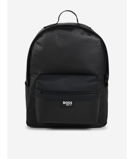 BOSS Boys Monogram Backpack in Black (38.5cm) vente chaude votre 