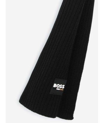 BOSS Boys Logo Scarf in Black votre restaurant rapide dans 