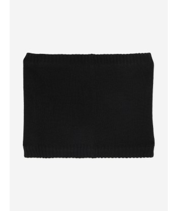 BOSS Boys Logo Snood in Black brillant des détails fins