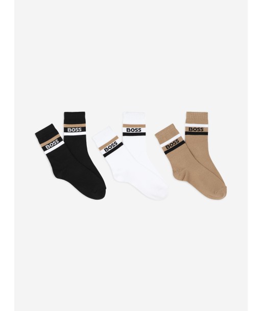 BOSS Boys 3 Pairs Socks Set in Black sélection de produits