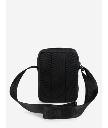 BOSS Boys Monogram Crossbody Bag in Black (18.5cm) de la marque