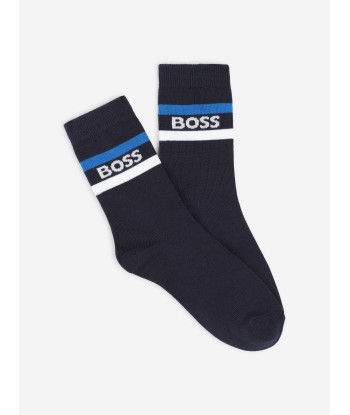 BOSS Boys 3 Pairs Socks Set in Navy 2024