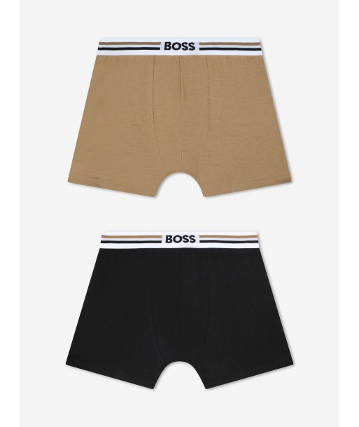 BOSS Boys Set Of 2 Boxer Shorts in Black les ligaments