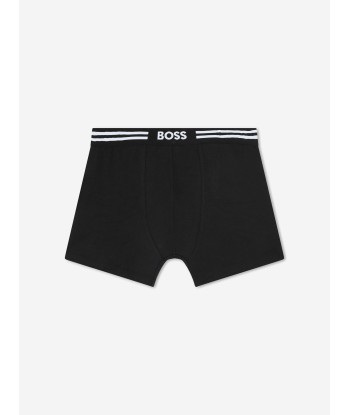 BOSS Boys Set of 3 Boxer Shorts Set in Black pas chere