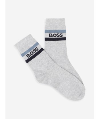 BOSS Boys 3 Pairs Socks Set in Navy 2024