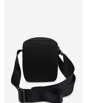 BOSS Boys Striped Logo Crossbody Bag in Black (18cm) ouvre sa boutique