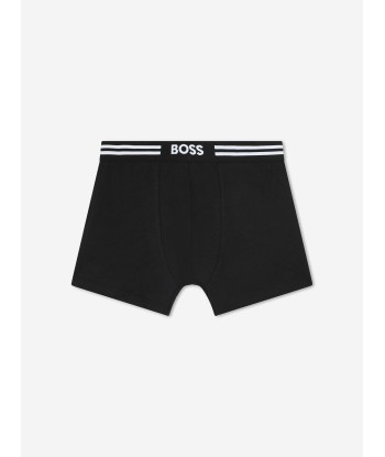 BOSS Boys Set of 3 Boxer Shorts Set in Black pas chere