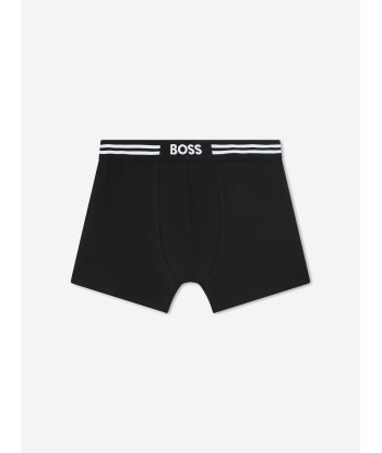 BOSS Boys Set of 3 Boxer Shorts Set in Black pas chere