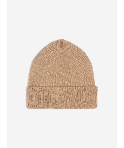 BOSS Boys Knitted Beanie Hat in Brown chez Cornerstreet bien 