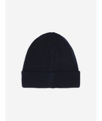 BOSS Boys Knitted Beanie Hat in Navy livraison et retour toujours gratuits