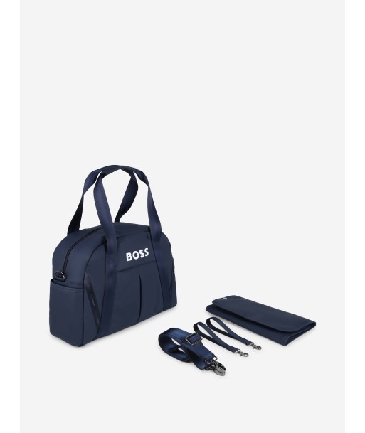 BOSS Baby Logo Changing Bag in Navy (42cm) online