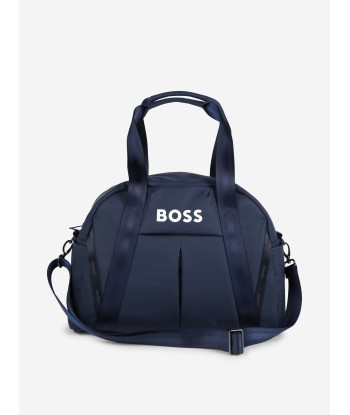 BOSS Baby Logo Changing Bag in Navy (42cm) online